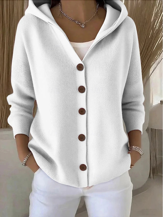 MARTA - Cardigan con cappuccio