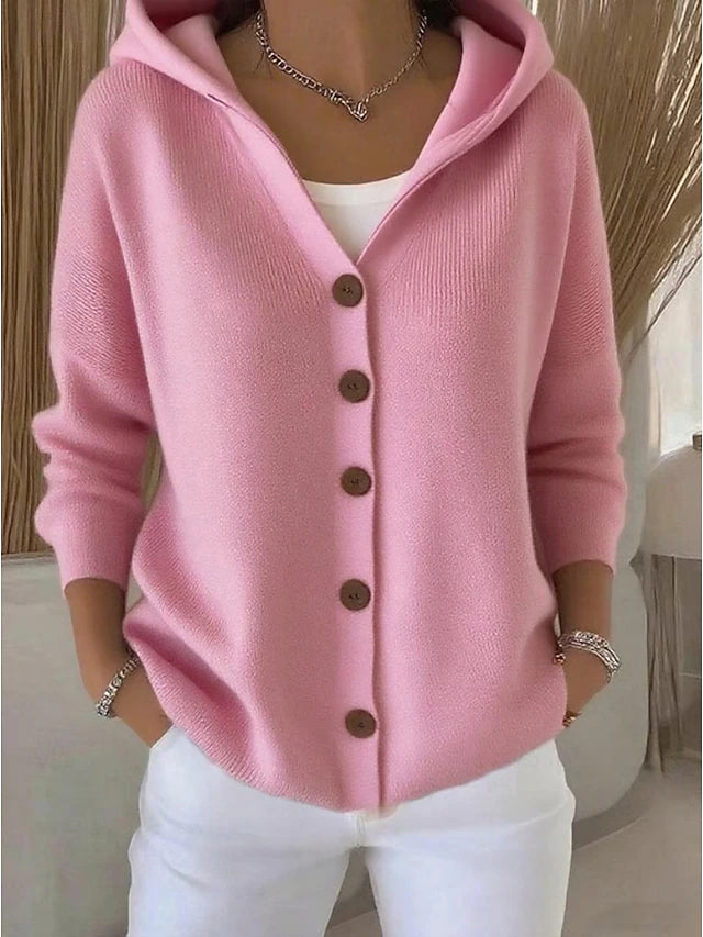 MARTA - Cardigan con cappuccio